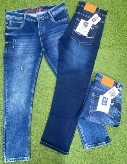 Mens Slim Fit Knit Denim